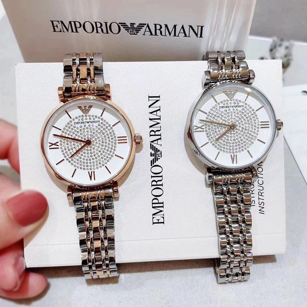 New Arrival: Emporio Armani Diamond Studded Watch for Women 🤩 Inspired by Model AR11244 | Mother of Pearl Dial | 7A Premium Quality