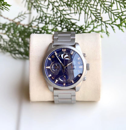 Tag Heuer X CR7 – Silver Case with Blue Dial 😎  A Bold Fusion of Elegance and Performance