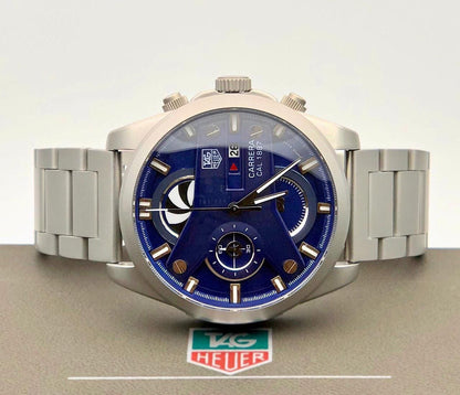 Tag Heuer X CR7 – Silver Case with Blue Dial 😎  A Bold Fusion of Elegance and Performance