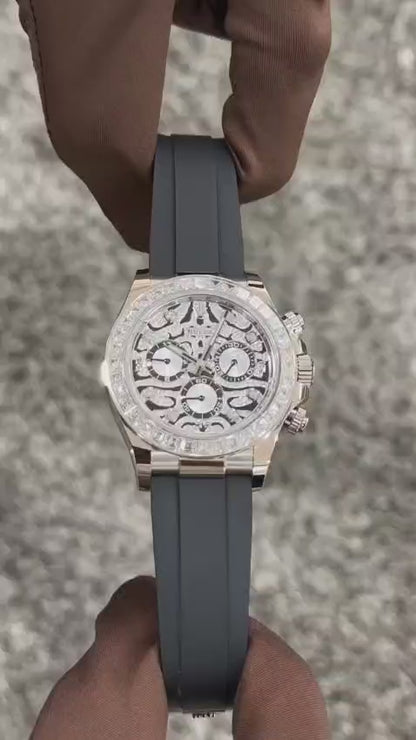 ✅ Rolex surprised the masses at Baselworld with this beautifully bedazzled Cosmograph Daytona. Nicknamed Eye of the Tiger. ✅